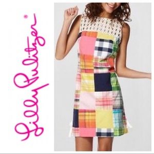 Lilly Pulitzer Lowry plaid bingo shift dress